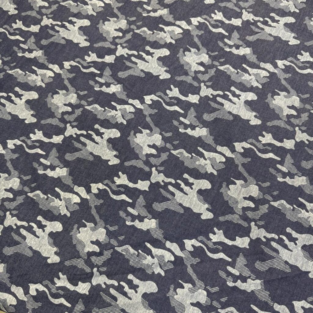 پارچه جین كاغذی طرح دار گل 315