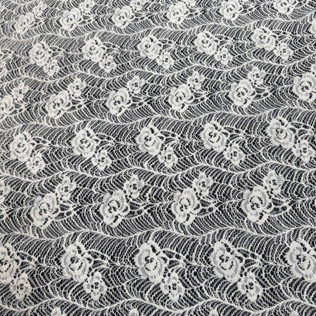 پارچه دانتل مدل گل رز 110