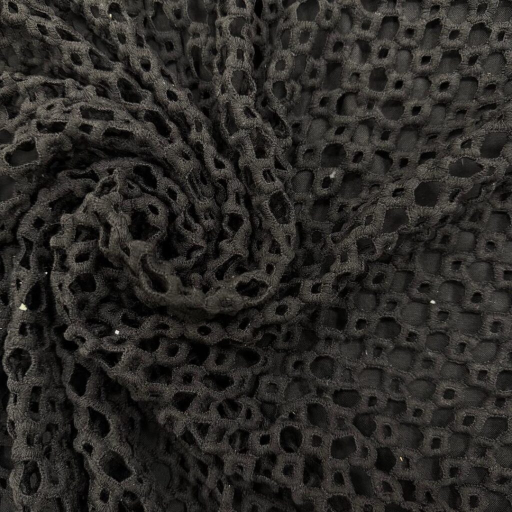 پارچه گیپور گل توري 185