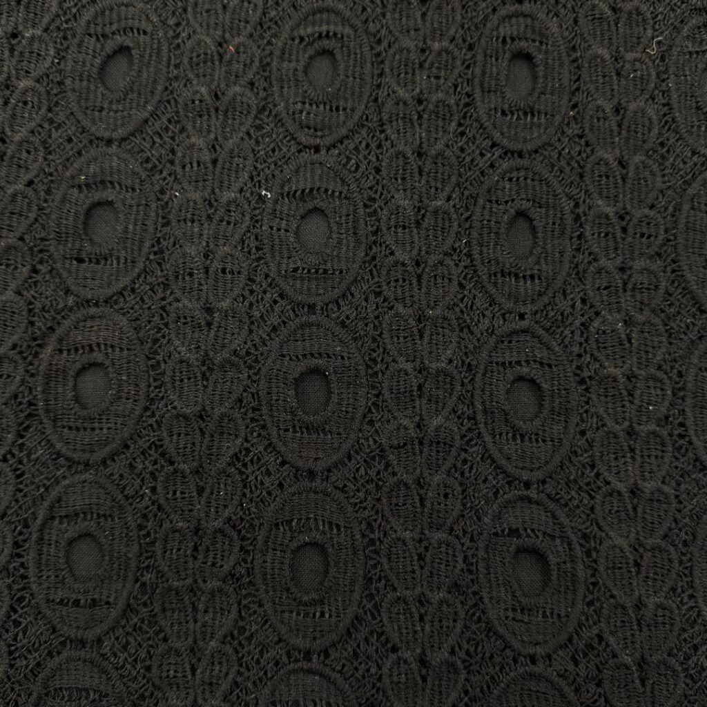 پارچه گیپور مشكي 175