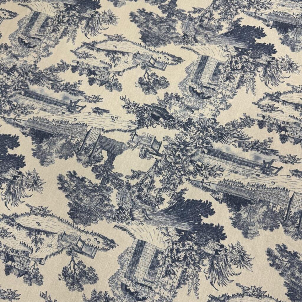 پارچه لینن نخی چاپی 1921